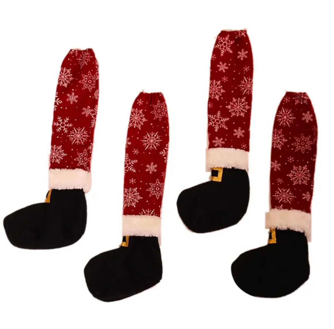 Stuhl und Tischbein Socken Kratzschutz Unifarbe 4er Set Weihnachten