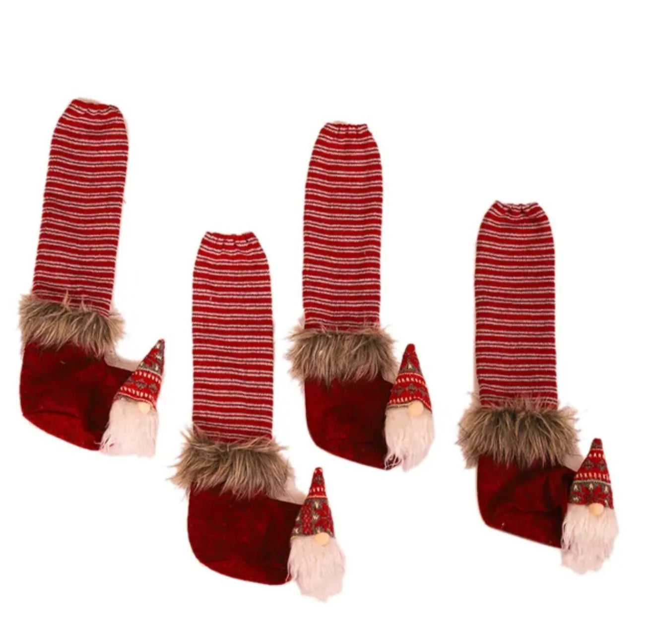 Stuhl und Tischbein Socken Kratzschutz Unifarbe 4er Set Weihnachten