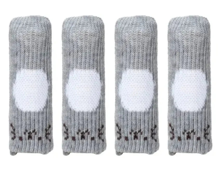 Stuhl und Tischbein Socken Kratzschutz Unifarbe 4er Set