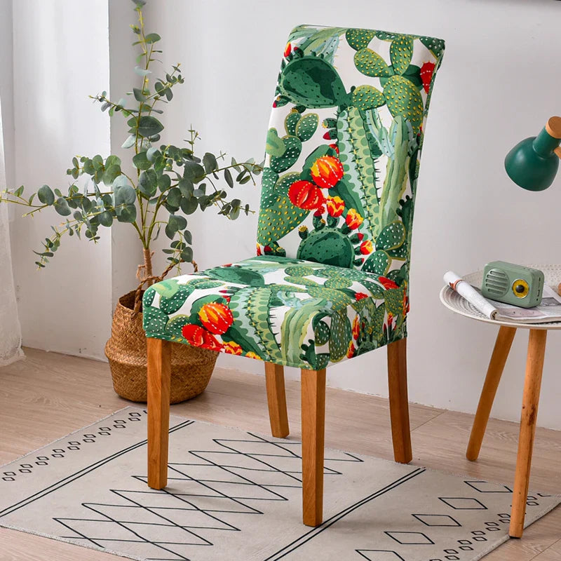 NEU - Elastische Stuhlhussen für alle gängigen Stuhlformen Blumen, Vögel uvm. - NEU