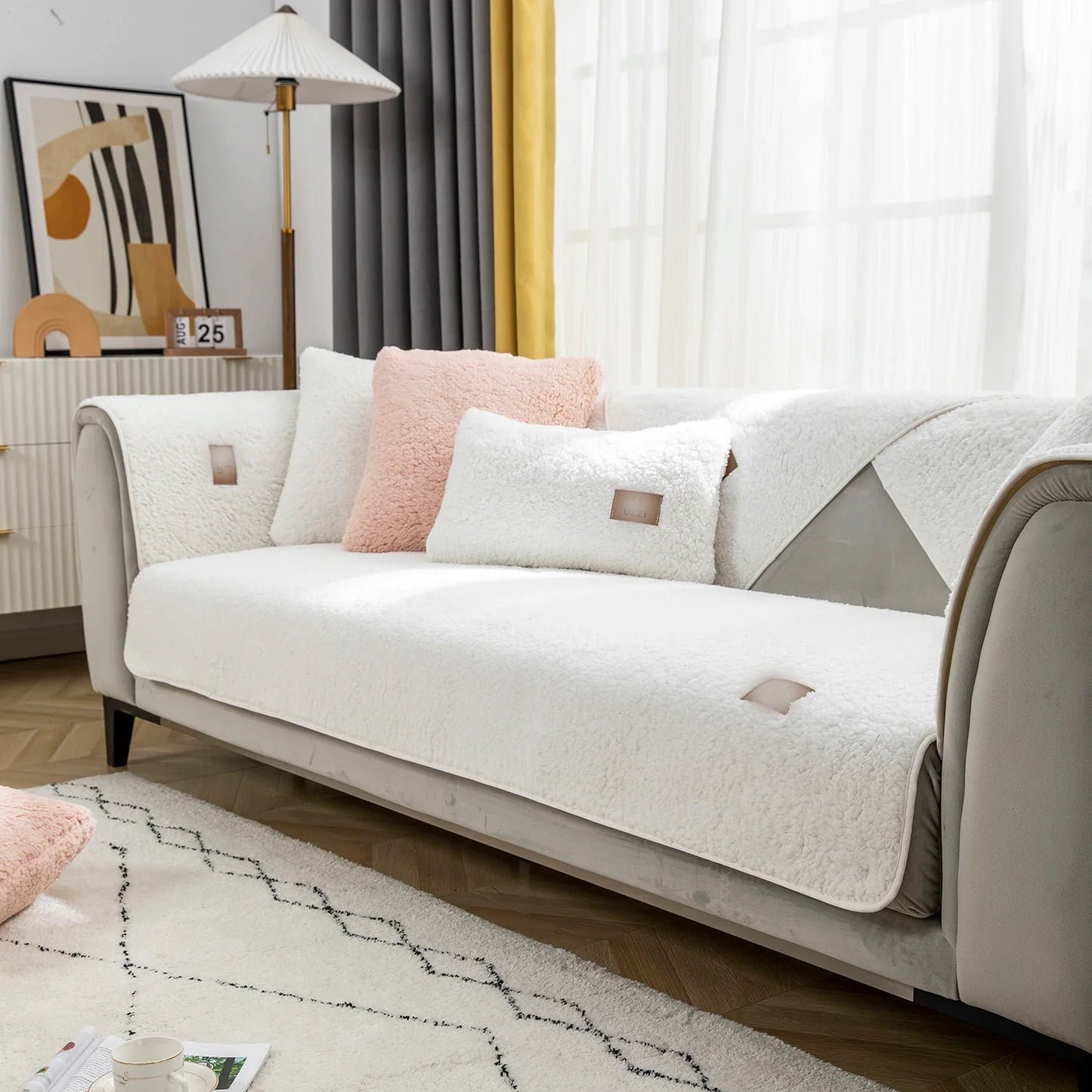 Sofa und Kissenbezug 6