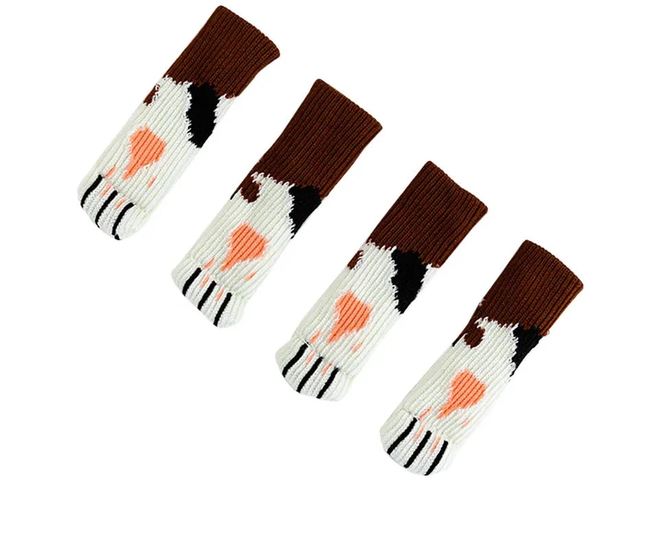 Stuhl und Tischbein Socken Kratzschutz Unifarbe 4er Set