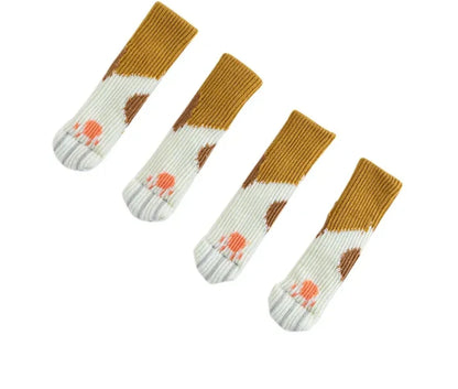 Stuhl und Tischbein Socken Kratzschutz Unifarbe 4er Set