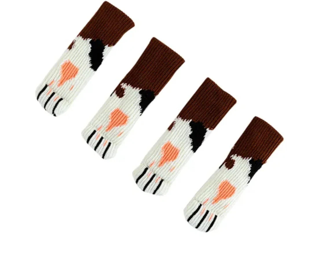 Stuhl und Tischbein Socken Kratzschutz Unifarbe 4er Set