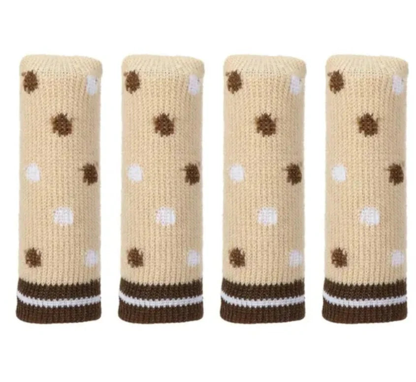 Stuhl und Tischbein Socken Kratzschutz Unifarbe 4er Set