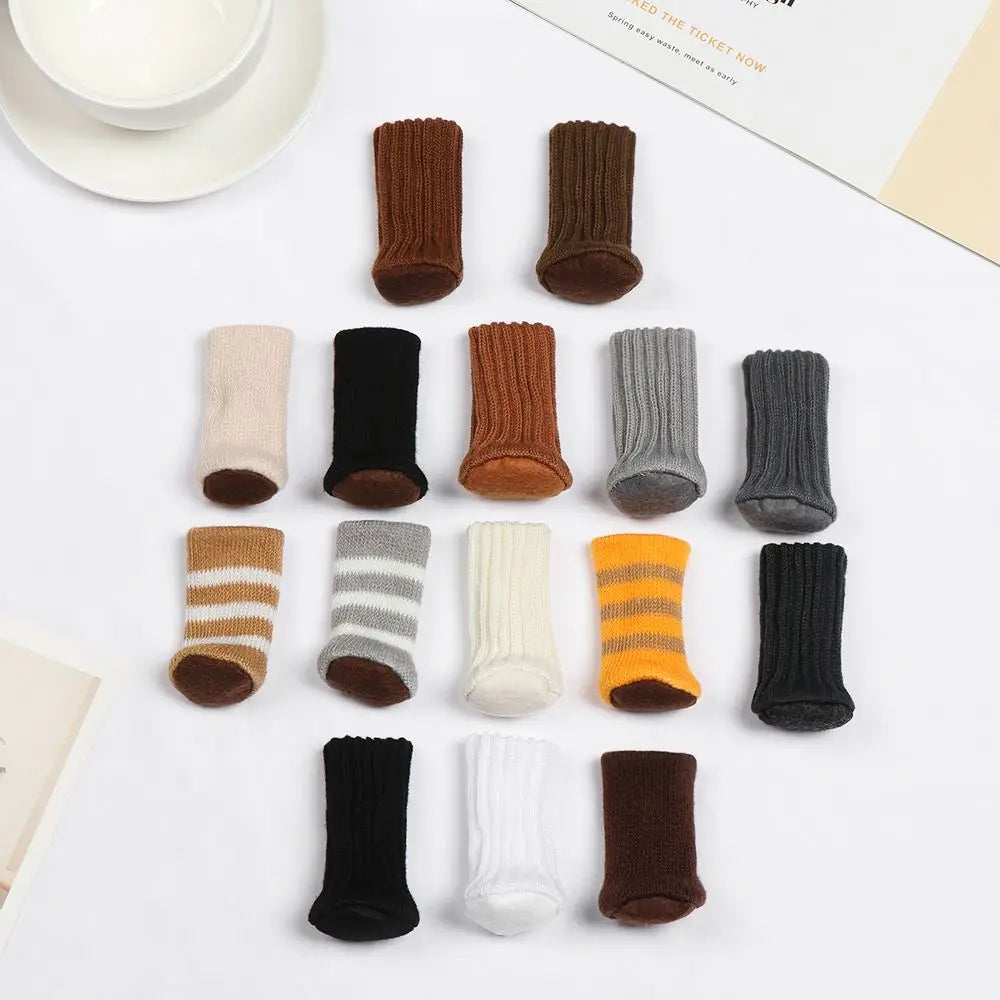 Stuhl und Tischbein Socken Kratzschutz Unifarbe 4er Set