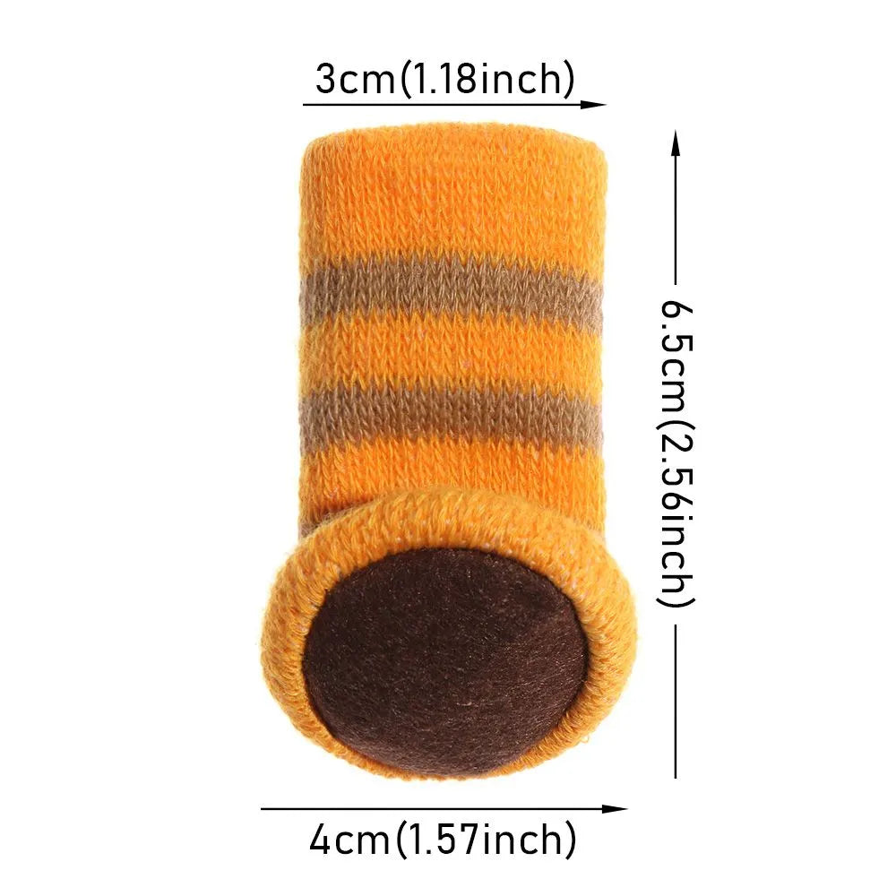 Stuhl und Tischbein Socken Kratzschutz Unifarbe 4er Set