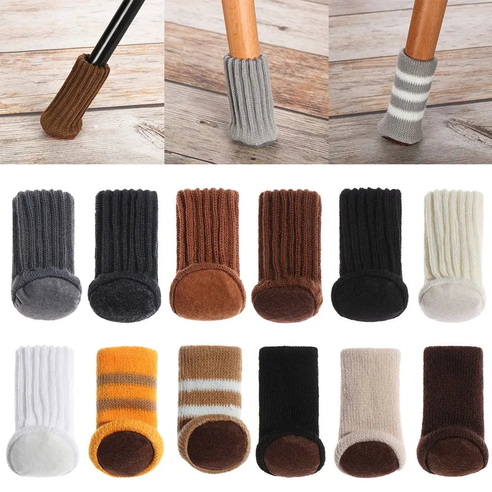 Stuhl und Tischbein Socken Kratzschutz Unifarbe 4er Set